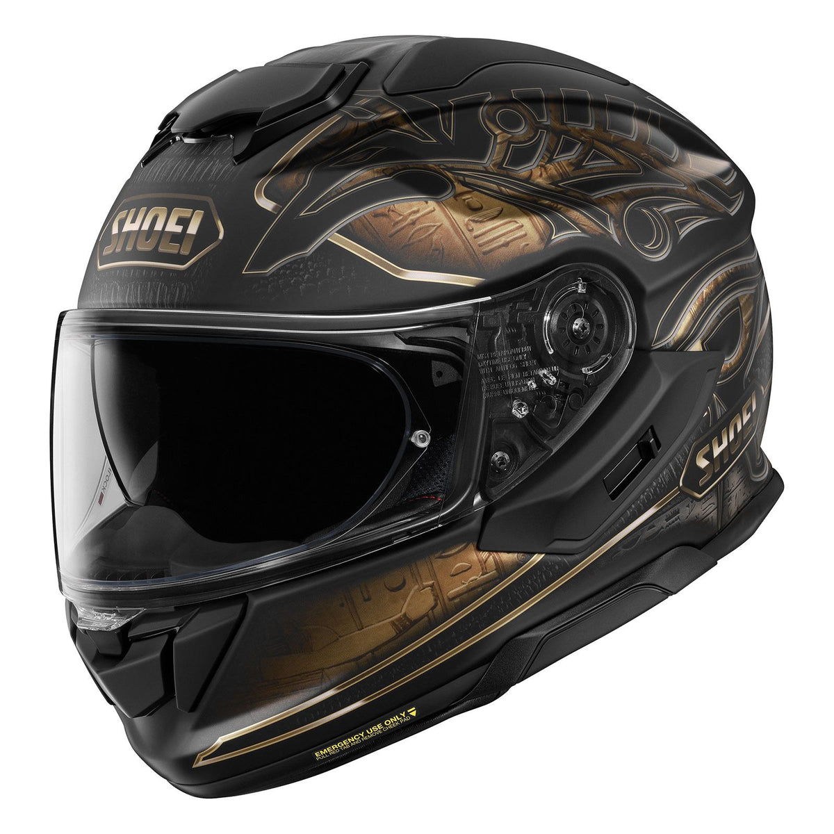 Shoei GT-Air 3 Nile Full-Face Motorcycle Helmet | CNS-1C Shield, QSV-2 Sun Visor & Defogger Ventilation