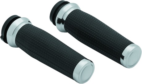 Kuryakyn Thresher Grips Throttle-By-Wire Chrome - Cycle City Outdoors