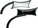 ARLEN NESS Mirror - Micro - Four-Point - Side View - Rectangle - Black - Left 13-418