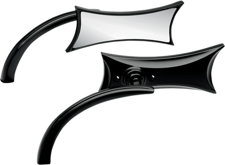 ARLEN NESS Mirror - Micro - Four-Point - Side View - Rectangle - Black - Left 13-418