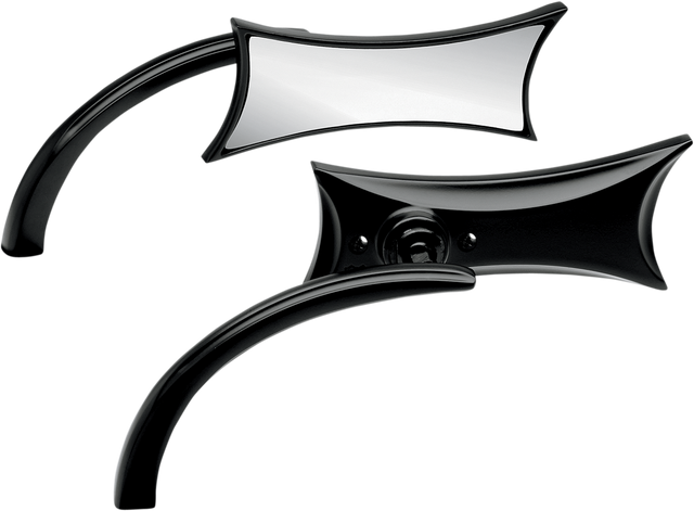 ARLEN NESS Mirror - Micro - Four-Point - Side View - Rectangle - Black - Left 13-418