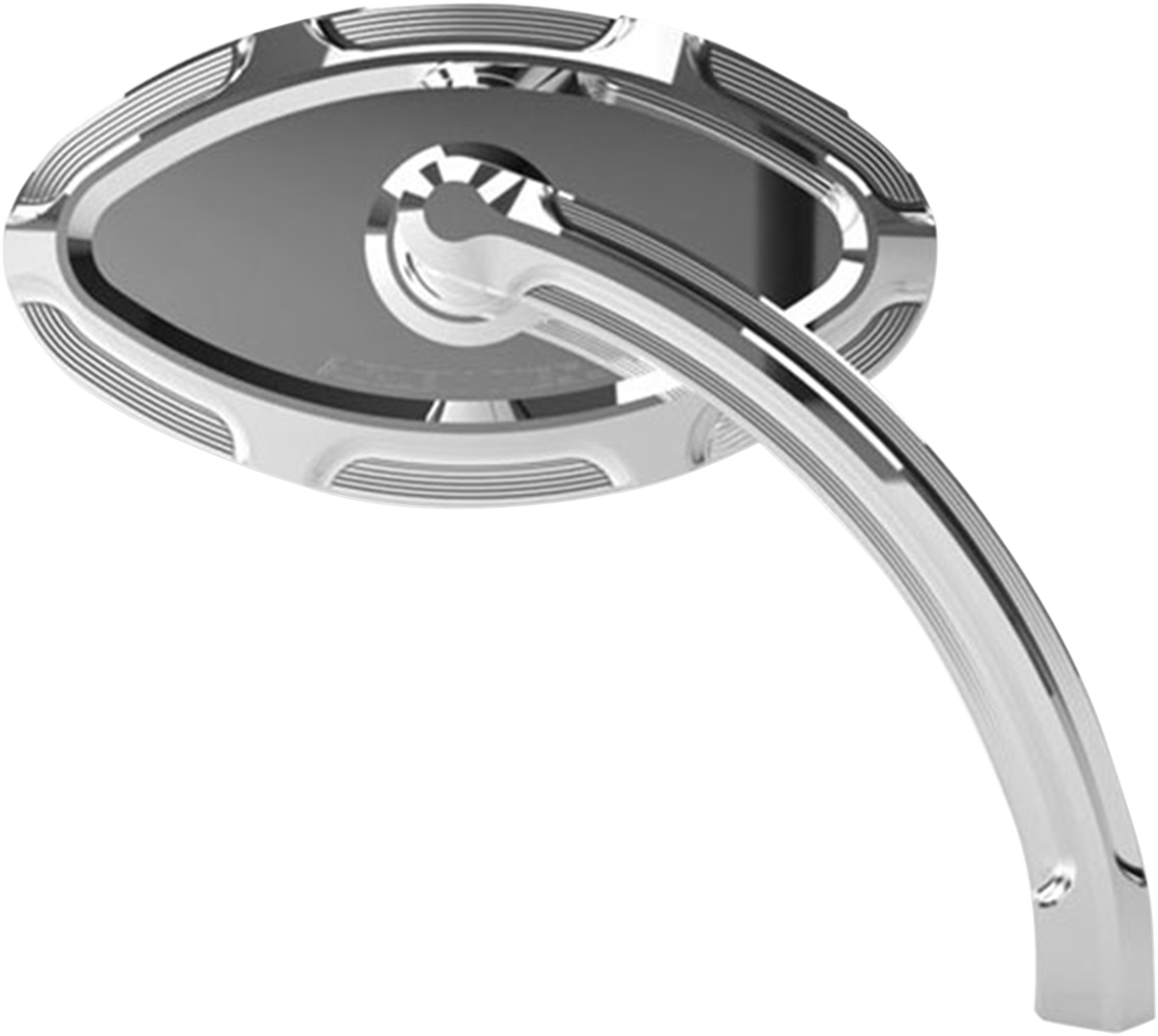ARLEN NESS Mirror - Beveled - Side View - Short - Cat Eye - Chrome - Left 13-131