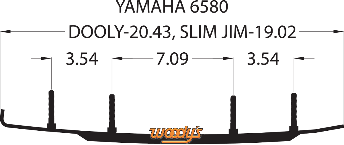 WOODY'S Dooly* Runners - 6" - 60? DY6-6580