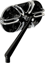 ARLEN NESS Mirror - Side View - Caged Series/Deep Cut - Black - Left 13-164