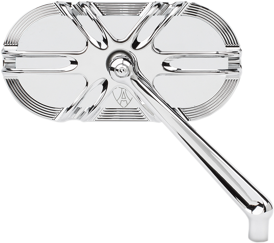 ARLEN NESS Mirror - Side View - Caged Series/Deep Cut - Chrome - Left 13-165