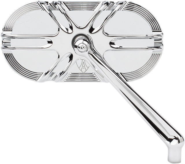 ARLEN NESS Mirror - Side View - Caged Series/Deep Cut - Chrome - Left 13-165