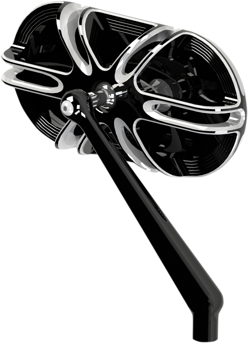 ARLEN NESS Mirror - Side View - Caged Series/Deep Cut - Black - Right 13-166