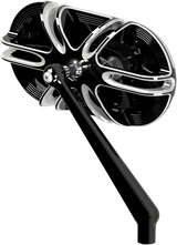 ARLEN NESS Mirror - Side View - Caged Series/Deep Cut - Black - Right 13-166