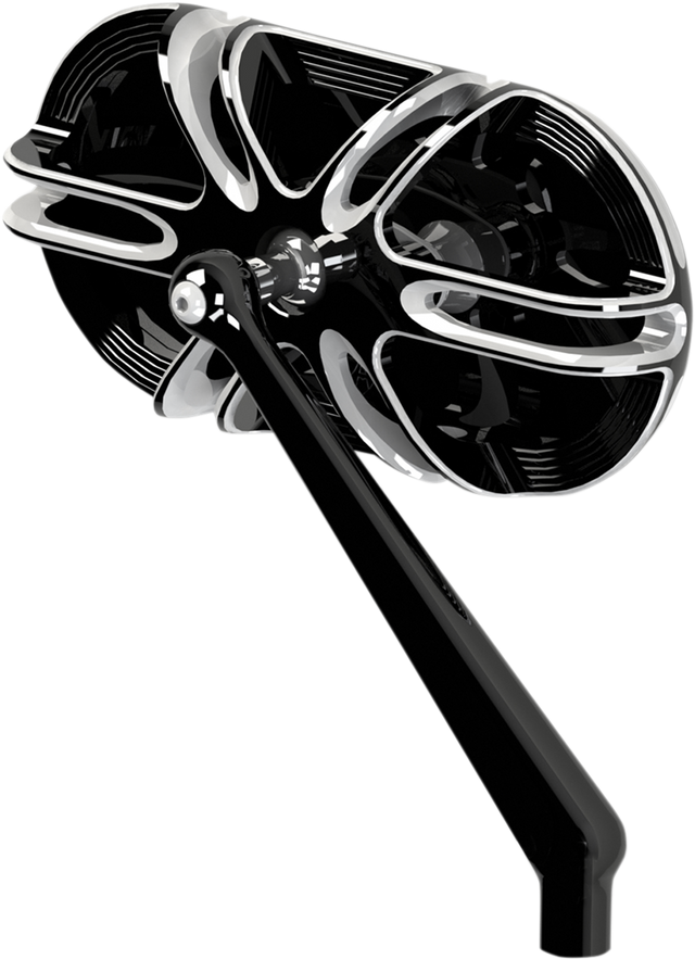 ARLEN NESS Mirror - Side View - Caged Series/Deep Cut - Black - Right 13-166