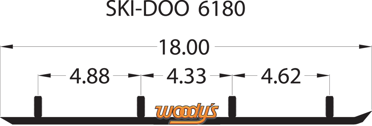 WOODY'S Wear Bar - Trail Blazer IV* Flat-Top? - 6" - 60? TSD4-6180