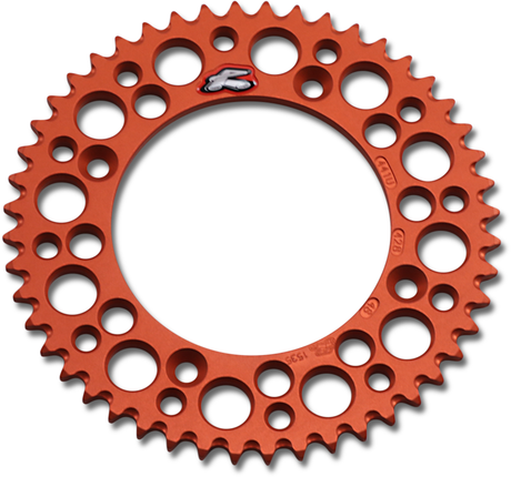 RENTHAL Rear Sprocket - Aluminum - 48 Tooth - Orange - Gas Gas/Husqvarna/KTM 441U-428-48GPOR