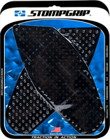 STOMPGRIP 55-10-0054B Tank Grips - Volcano - Black - Suzuki - GS '08-'10 | Street