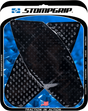 STOMPGRIP 55-10-0054B Tank Grips - Volcano - Black - Suzuki - GS '08-'10 | Street