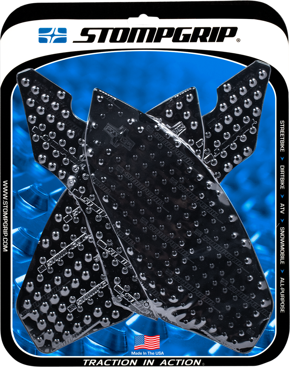 STOMPGRIP 55-10-0082B Tank Grips - Volcano - Black - BMW - S '09-'14 | Street