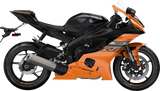 STOMPGRIP 55-10-0145B Tank Grips - Volcano - Black - Yamaha - YZF '17-'20 | Street