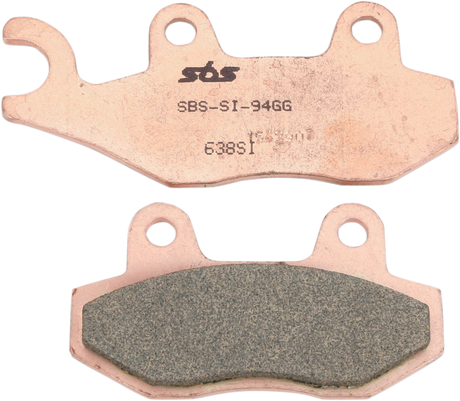 SBS Sintered Brake Pads - 638SI (Massimo / Hisun / Kawasaki / Bennche / Yamaha / Can-Am 1989–2025)