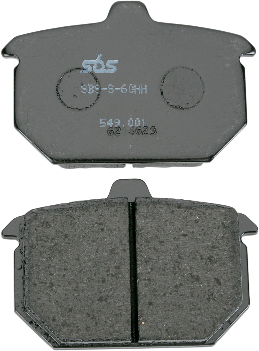 SBS Organic Base Rear Brake Pads - 549H.CT (Harley-Davidson FXRT / FXR Super Glide II / FXRS Low Glide 1982–1987)