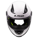 LS2 FF Kid Full Face Youth Helmet | Solid | Gloss White & Matte Black | YM–YL | 812-4023