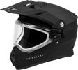 Trekker Cw Solid Helmet Dual Shld Matte Black 2x - Cycle City Outdoors