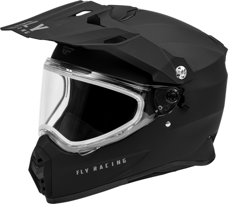 Trekker Cw Solid Helmet Dual Shld Matte Black 2x - Cycle City Outdoors