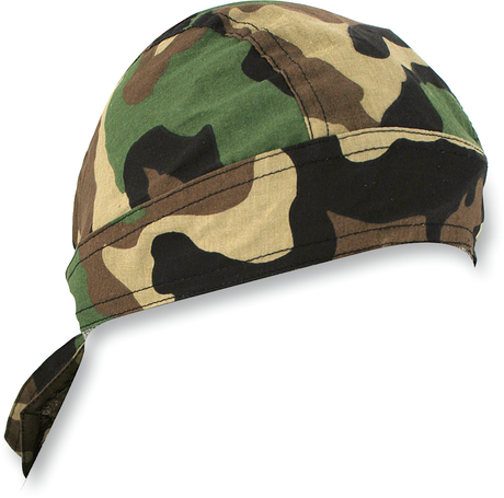 ZAN HEADGEAR Flydanna? Head Wrap - Woodland Camo Z118C