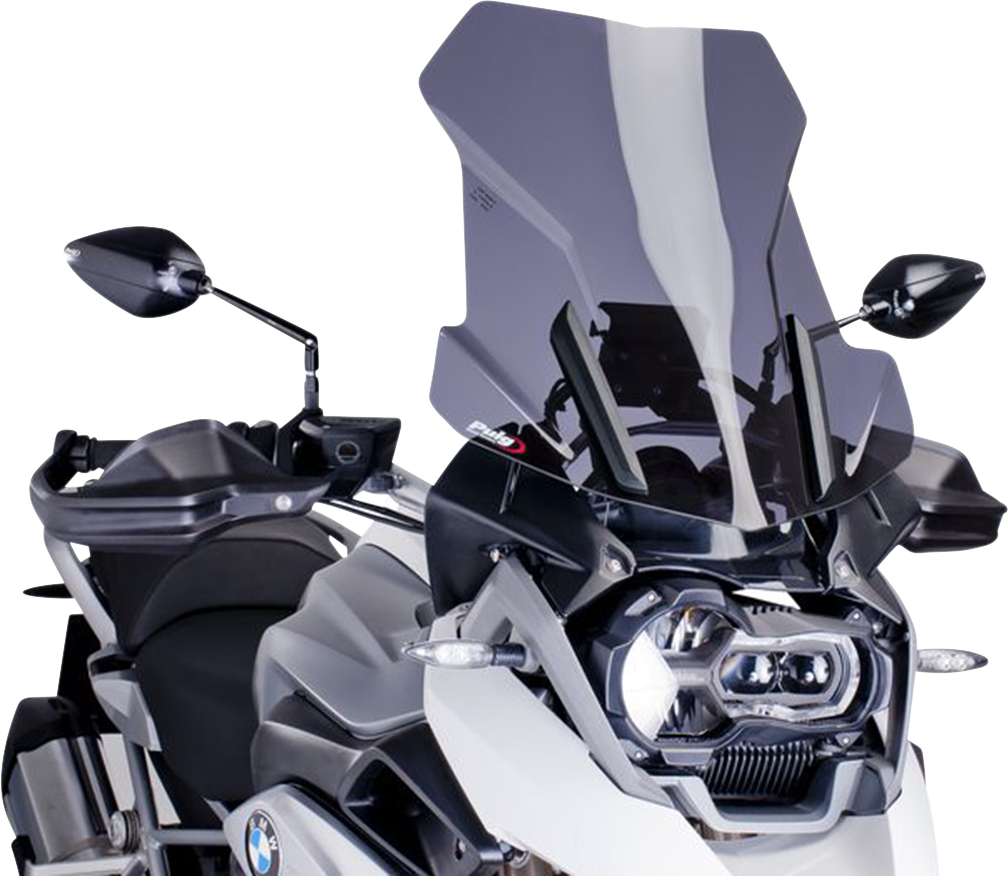 Puig Hi-Tech Parts 6486F Touring Windscreen - 21-1/2" - Dark Smoke - BMW | Street
