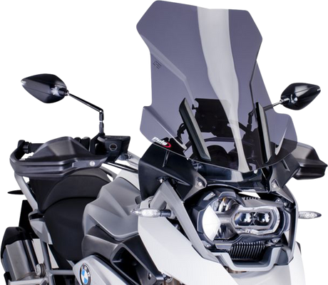 Puig Hi-Tech Parts 6486F Touring Windscreen - 21-1/2" - Dark Smoke - BMW | Street