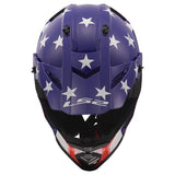 LS2 Gate Youth Battle Scar MX Helmet Gloss Red White Blue