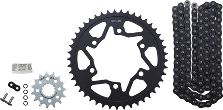 VORTEX CK6457 Chain and Sprocket Kit - HFRS - Black - Yamaha FZ/MT-10 | Street