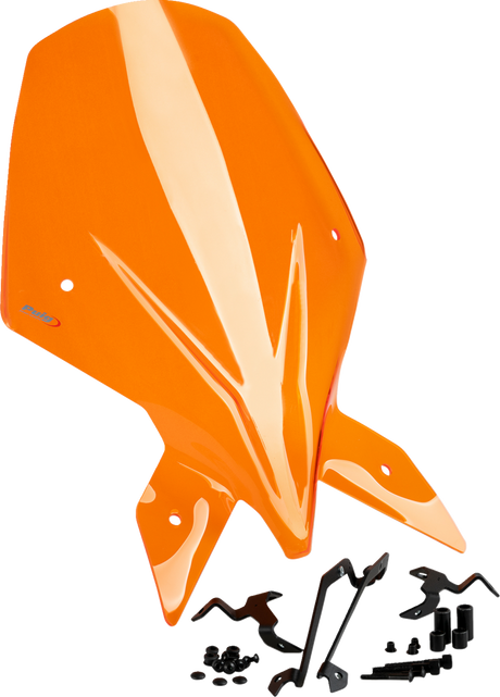Puig Hi-Tech Parts 21907T New Generation Windscreen - Orange - 1390 Super Duke | Street