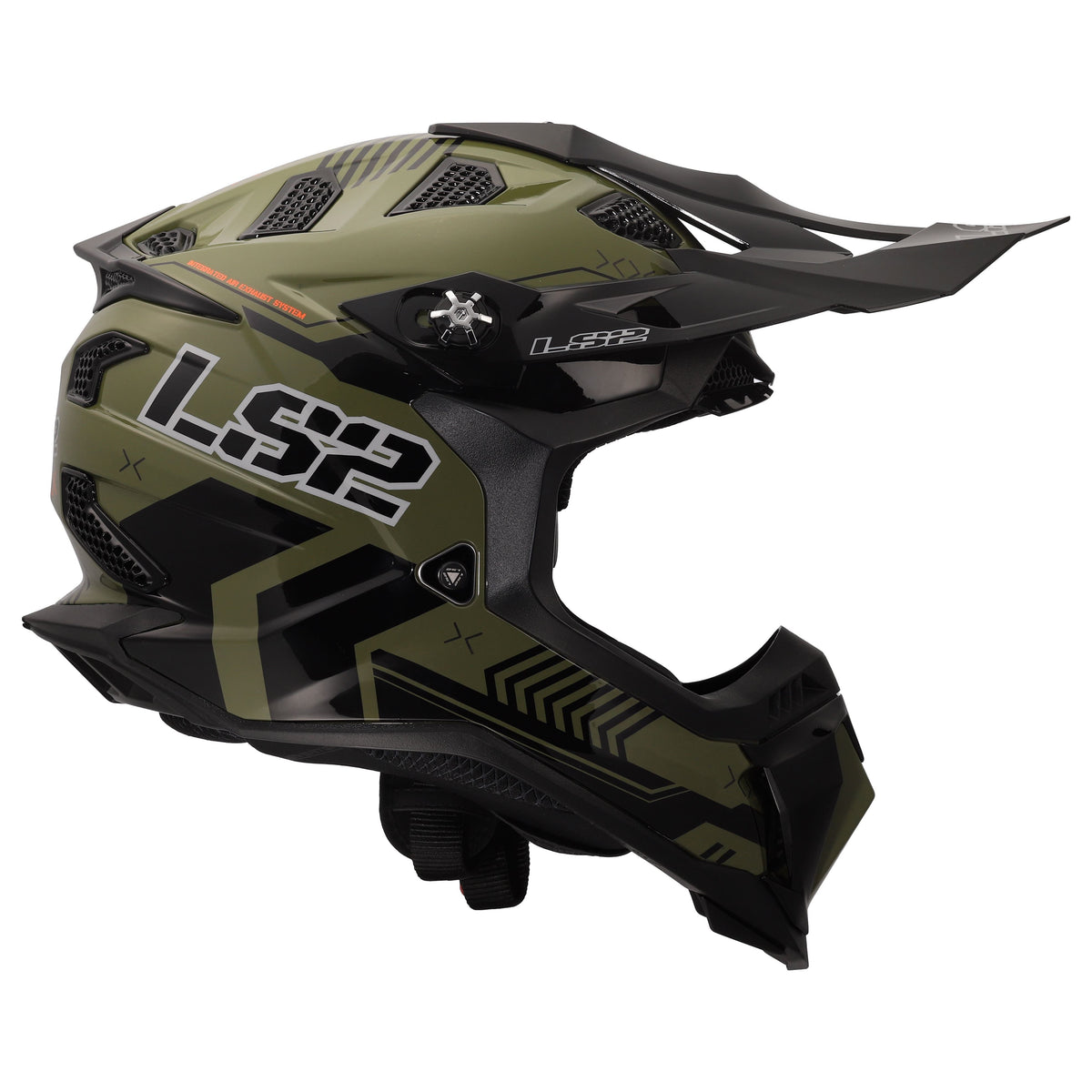 LS2 Subverter EVO Motocross Helmet | Battalion | Gloss Green/Black | XS–3XL | 700-1261