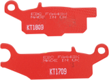EBC FA-TT Series Semi-sintered Front Left Brake Pads - FA443X (Yamaha Grizzly FI 4x4 Auto / Kodiak / YFM700K Kodiak 2007–2022)