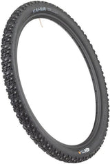 45NRTH Kahva Studded Winter Tire - 27.5x2.1 Black | 240 Concave Carbide Studs | 60 TPI Tubeless