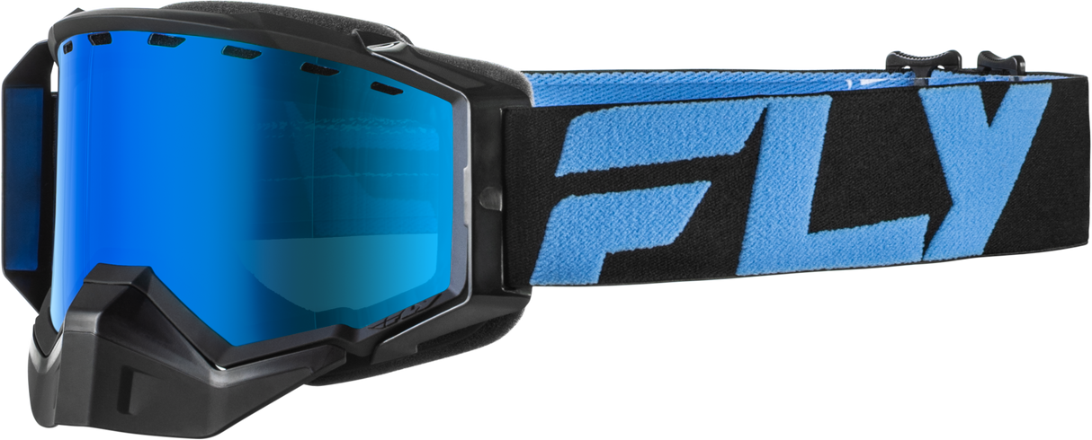 Zone Snow Goggle Blk/Blu W/Sky Blue Mir/Blue Lens