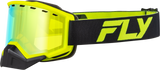Focus Snow Goggle Black/Hi Vis W/ Gold Mirror/Yellow Lens - Cycle City Outdoors