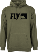 Fly Primary Hoodie Military Green Xl - Cycle City Outdoors