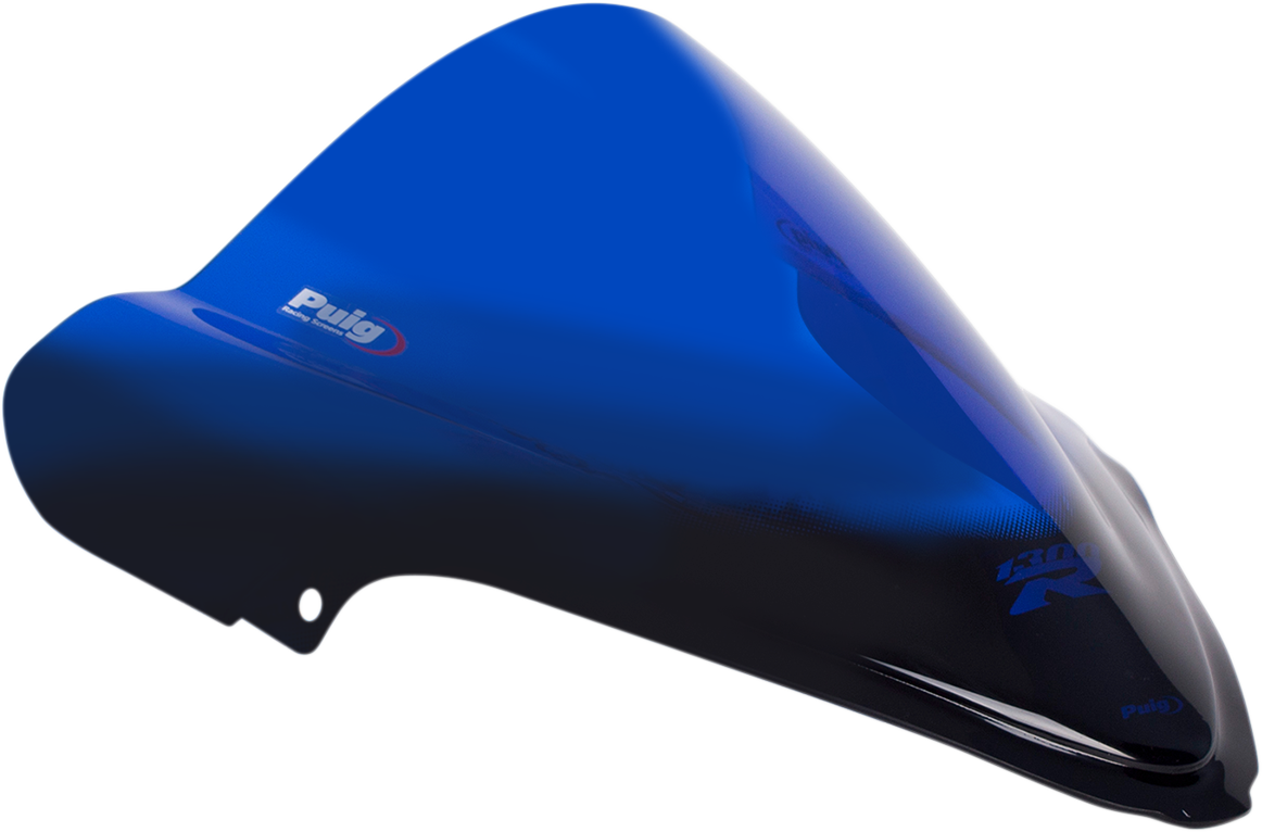 Puig Hi-Tech Parts 4826A Race Windscreen - 15-3/8" - Blue - Hayabusa | Street