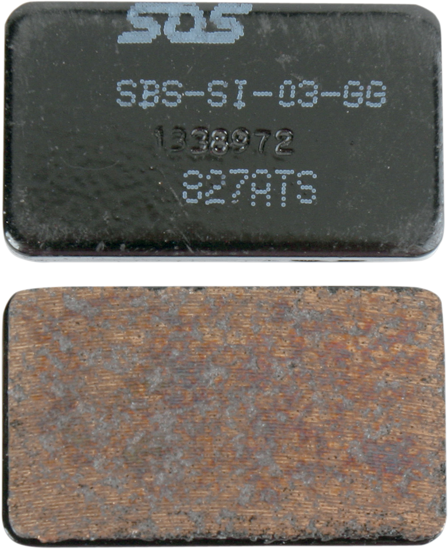 SBS Sintered Rear Brake Pads - 827ATS (Arctic Cat 300 4x4 / 400 4x4 / 250 2x4 1998–2005)