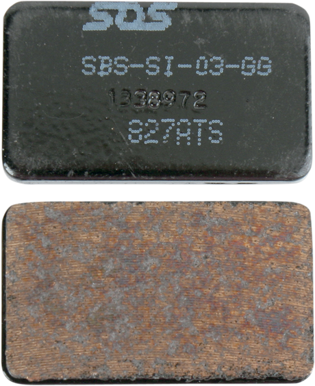 SBS Sintered Rear Brake Pads - 827ATS (Arctic Cat 300 4x4 / 400 4x4 / 250 2x4 1998–2005)