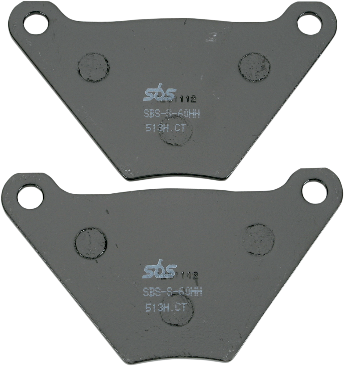 SBS Organic Base Brake Pads - 513H.CT (Harley-Davidson FLH Electra Glide / Electra Glide FL / FX Super Glide 1972–1984)