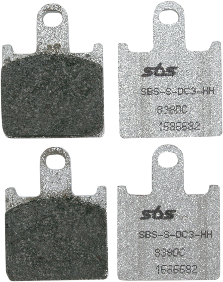 SBS Track Organic Base Front Brake Pads - 838DC (Kawasaki Ninja ZX-14R / Concours / Concours 14 2006–2019)