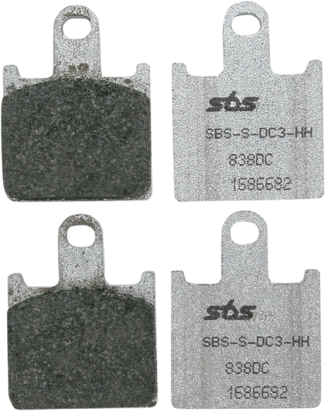 SBS Track Organic Base Front Brake Pads - 838DC (Kawasaki Ninja ZX-14R / Concours / Concours 14 2006–2019)