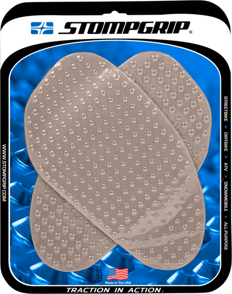 STOMPGRIP 50-10-0001C Tank Grips - Volcano - Large - Clear - Universal | Street