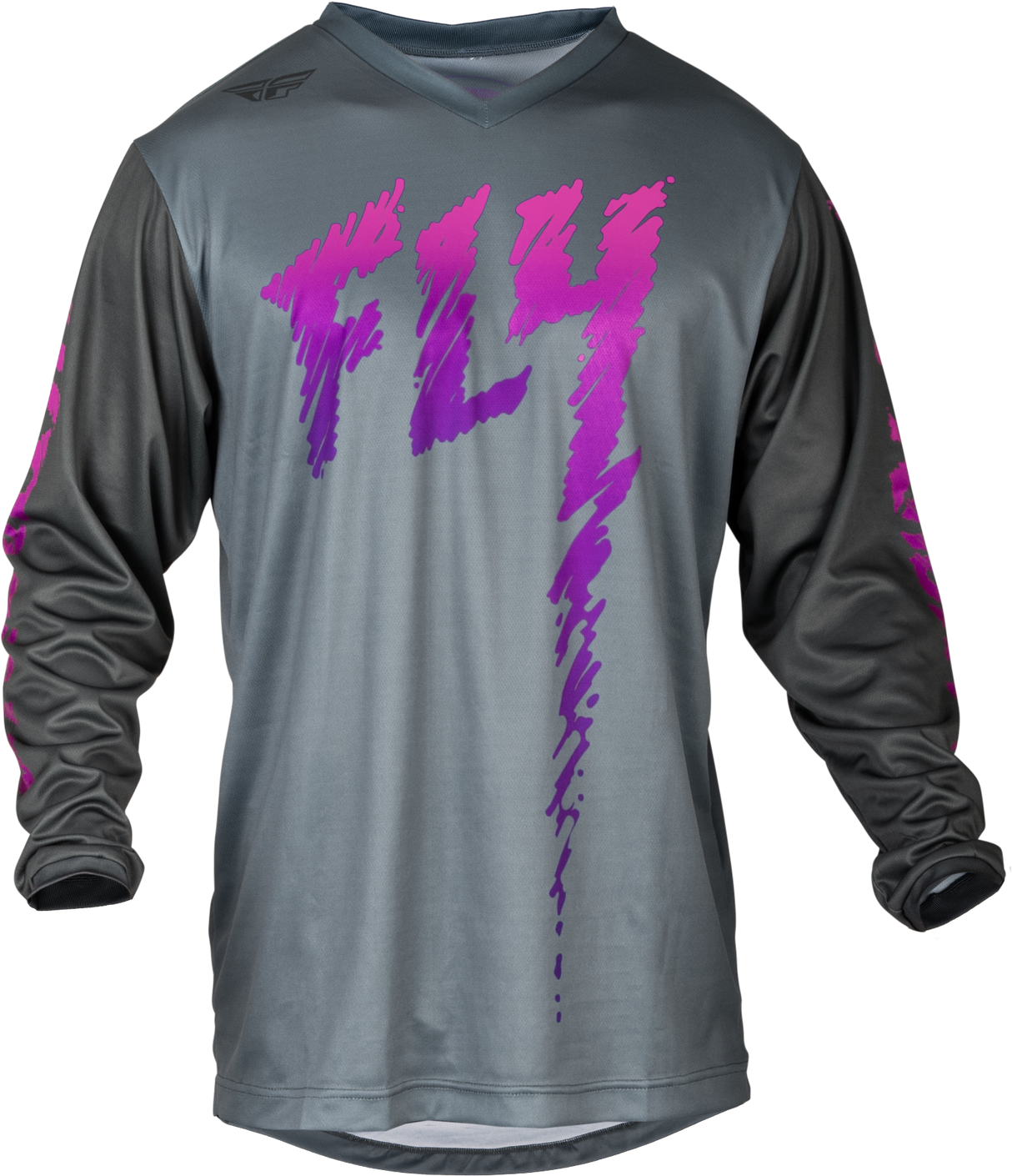 Youth F 16 Jersey Grey/Charcoal/Pink Ym - Cycle City Outdoors