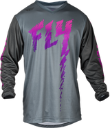 Youth F 16 Jersey Grey/Charcoal/Pink Ym - Cycle City Outdoors
