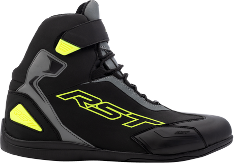 Sabre Moto Shoe Ce Boot Blk/Gry/Flo Yellow Sz 13