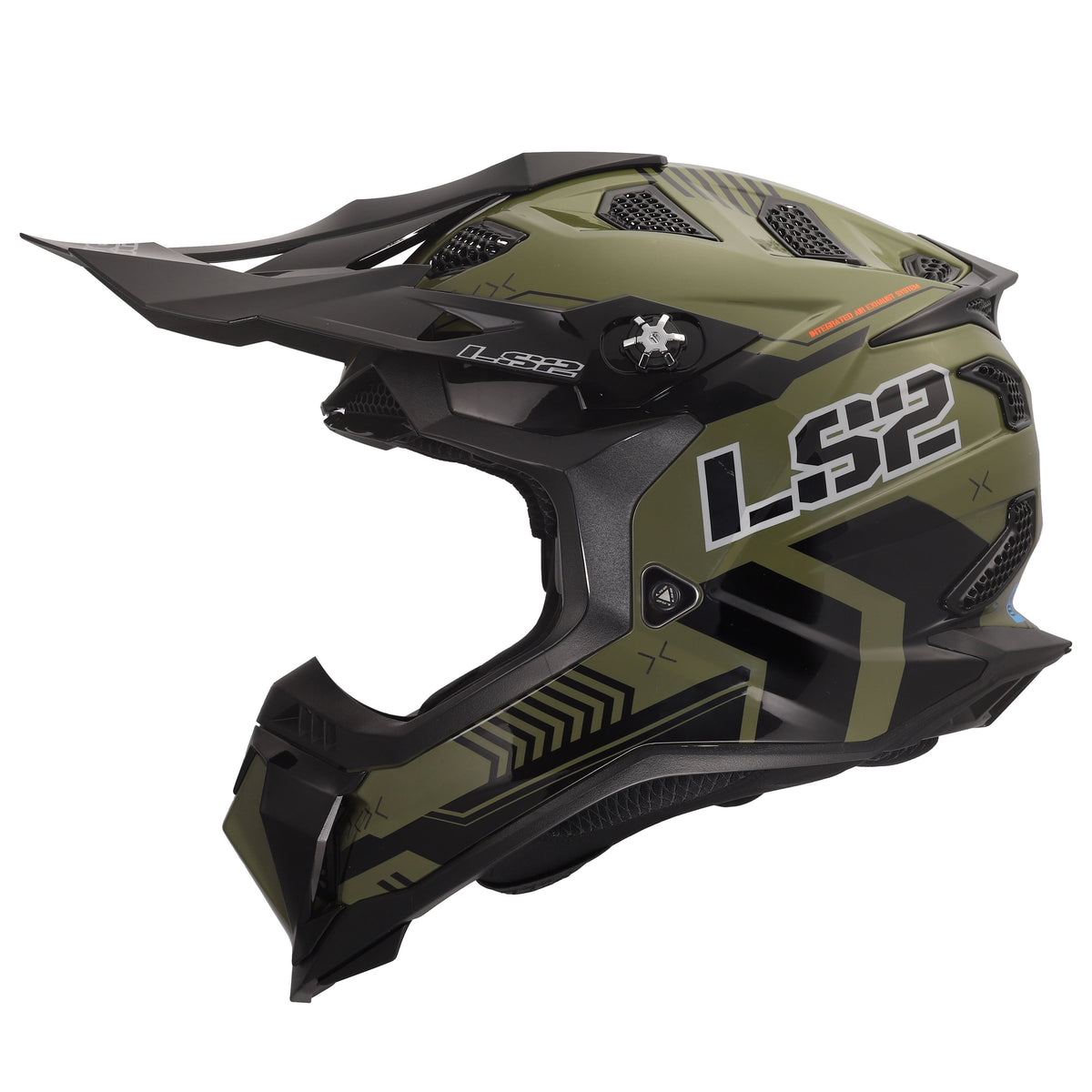LS2 Subverter EVO Motocross Helmet | Battalion | Gloss Green/Black | XS–3XL | 700-1261