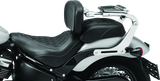 Kuryakyn Fixed Mounts Multi-Purpose Driver & Passenger Backrest 18-Up Softail Black - Cycle City Outdoors