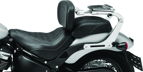 Kuryakyn Fixed Mounts Multi-Purpose Driver & Passenger Backrest 18-Up Softail Black - Cycle City Outdoors