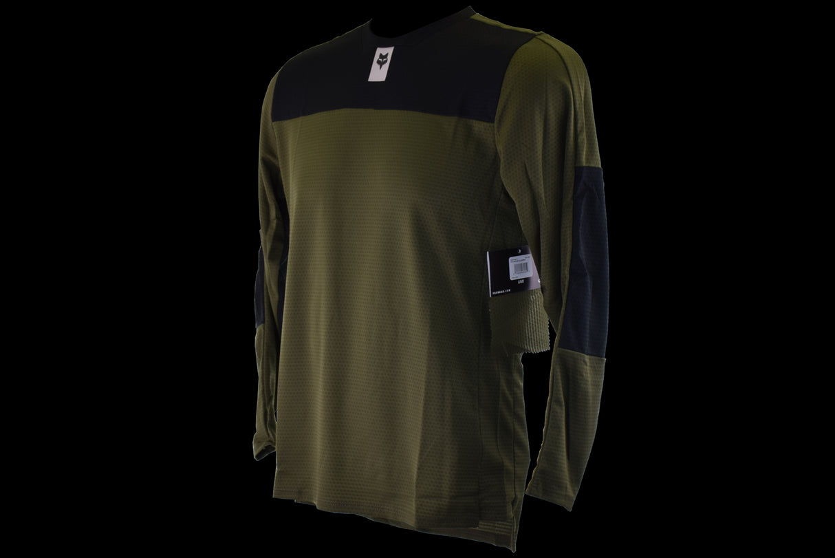 Fox Racing - Youth Defend Ls Jersey - Olv Grn - YL
